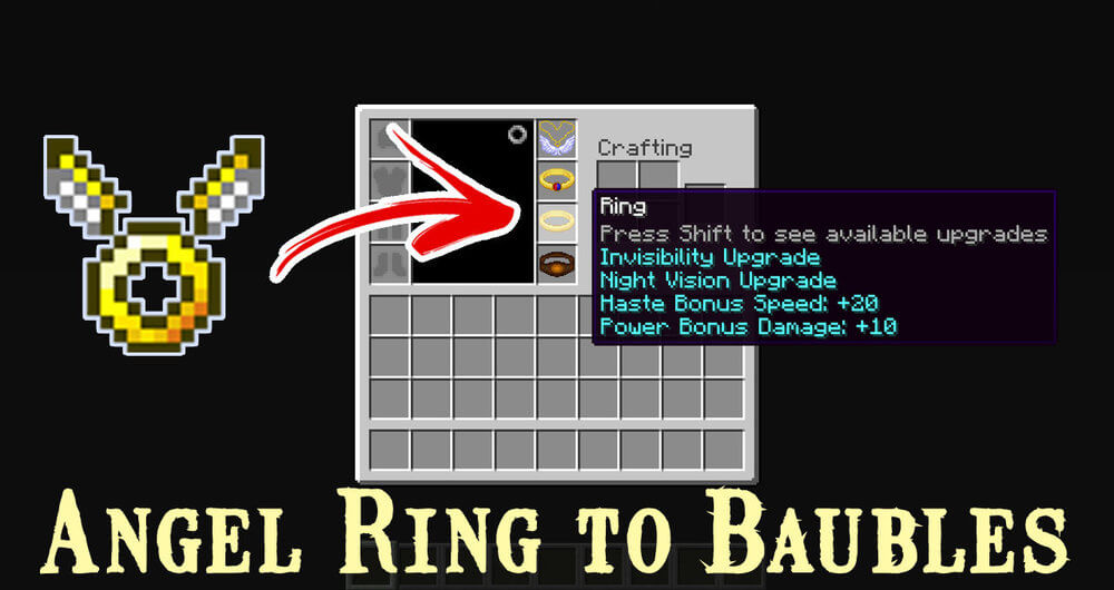 Angel Ring To Bauble для Майнкрафт 1.11.2
