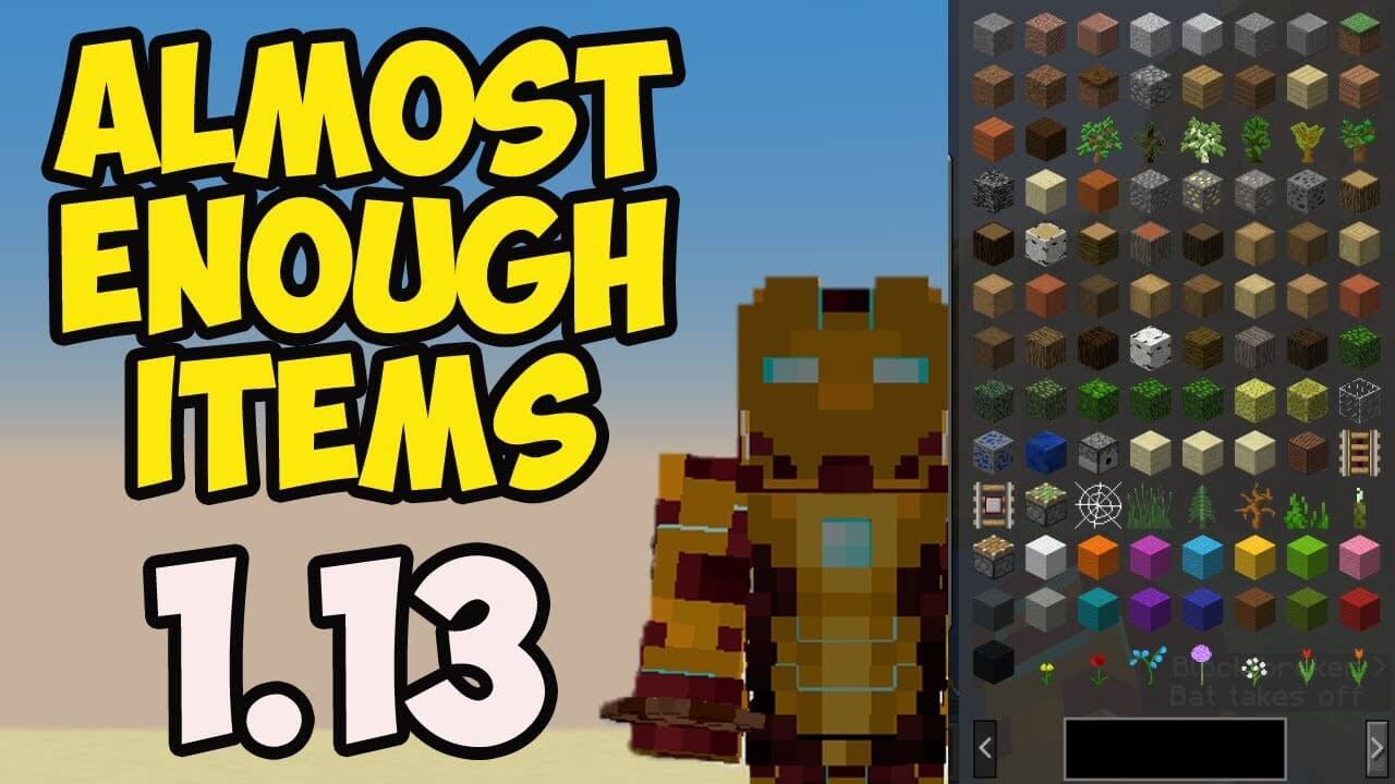 Almost Enough Items for Minecraft 1.13