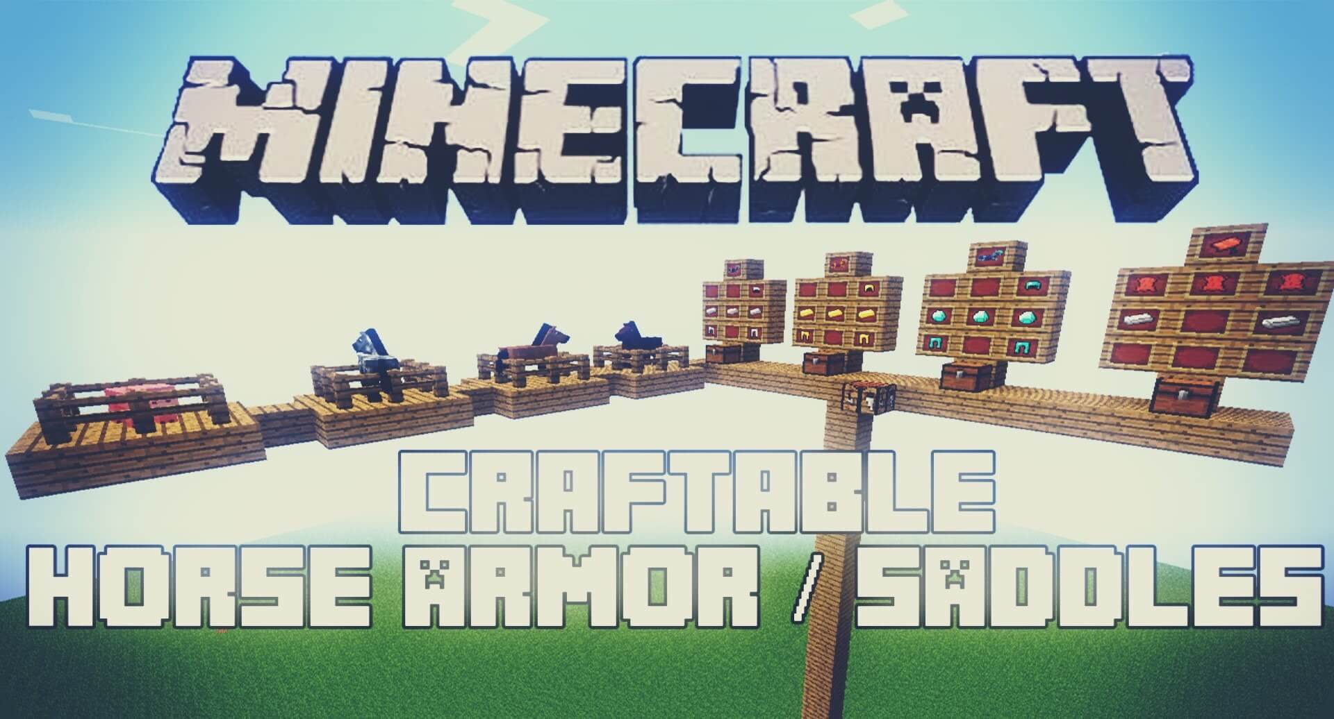 Craftable Horse Armour & Saddle for Minecraft 30.304