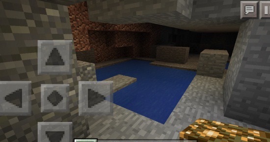 A Treasure Cavern Near A River Seed Minecraft Pe