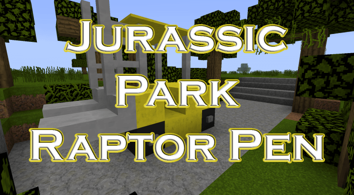 Jurassic Park Raptor Pen  Карта Майнкрафт