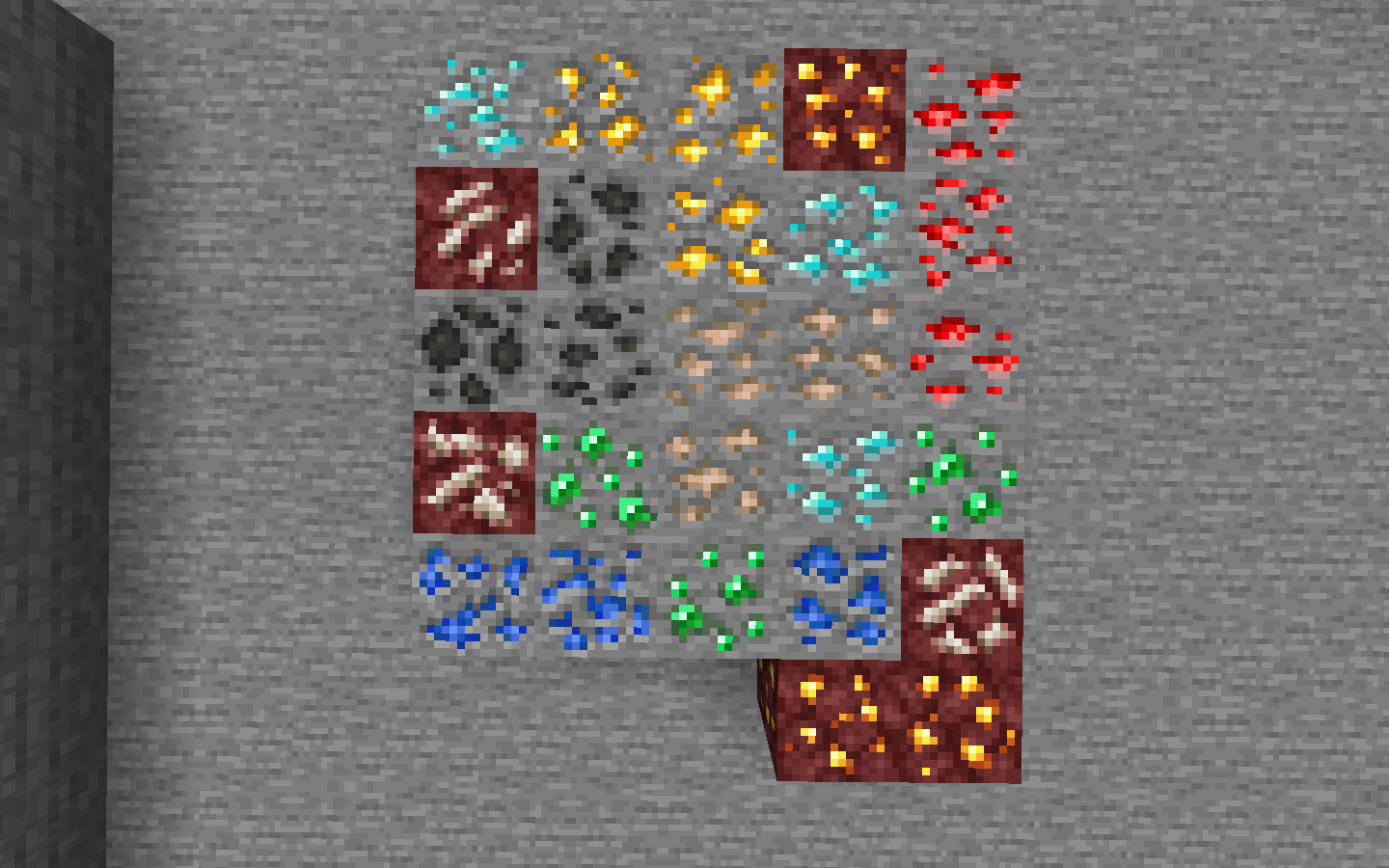 What is the title of this picture ? Ore Variants for Minecraft 1.16.5