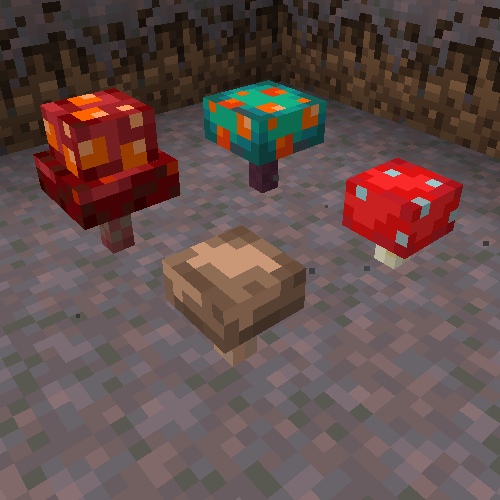 Three Dimensional Mushrooms for Minecraft 1.16.4