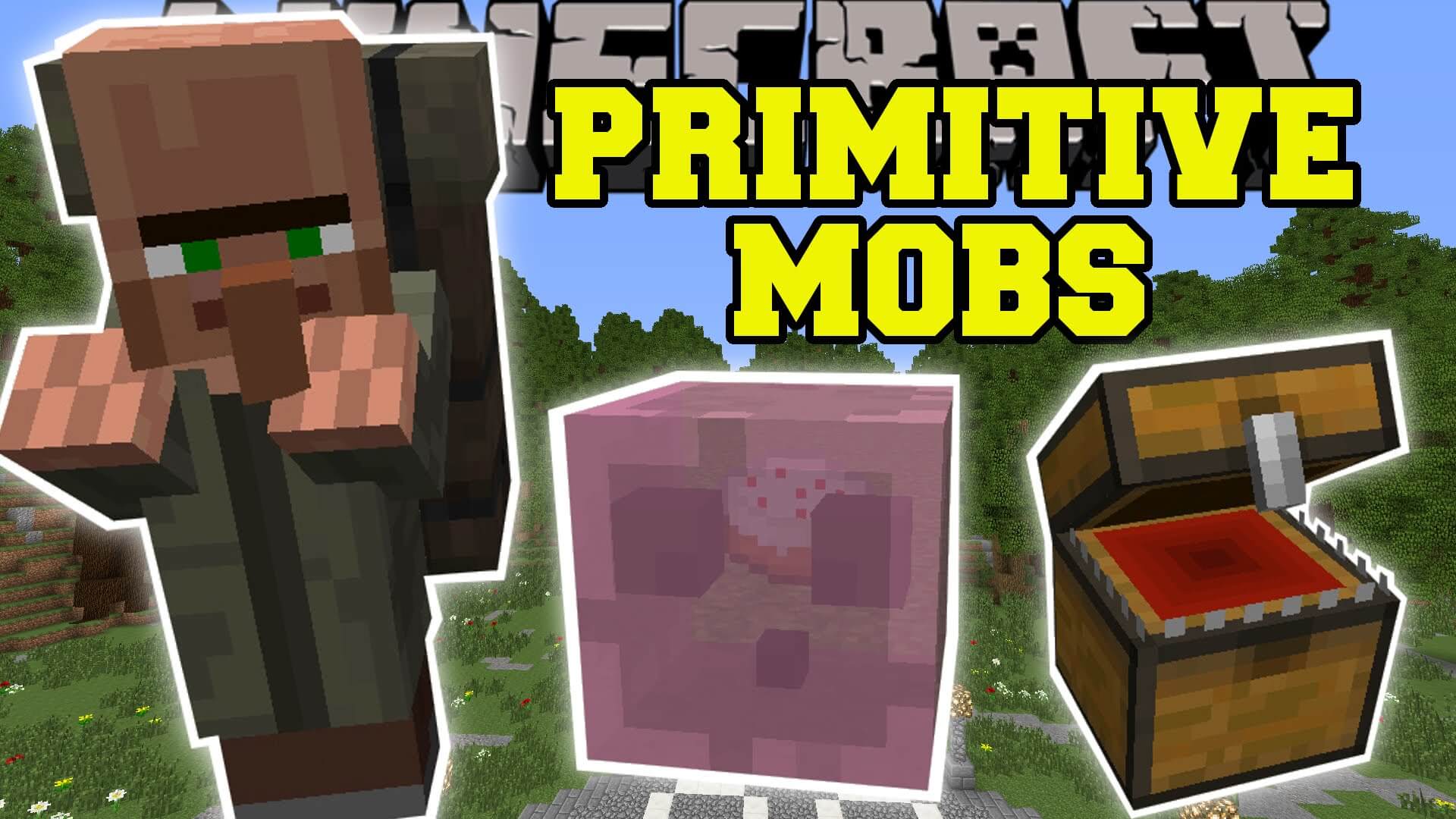Мод первобытный. Примитив майнкрафт. Minecraft Primitive Mobs. Майнкрафт моды на мобов боссы. Primitive Mobs 1.12.2.