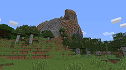 Mountains in Minecraft
