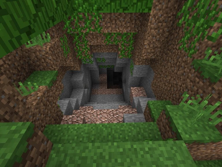 2099751 An Underground Waterfall | Seed Minecraft PE