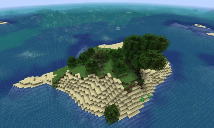 A Coral Reef Near The Island Seed Minecraft