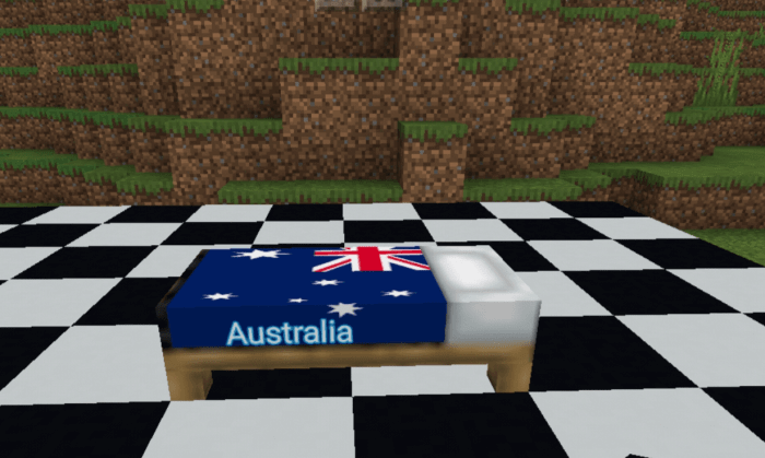 Country Flag Custom Beds For Minecraft, How To Make Custom Beds In Minecraft Pe 1 17