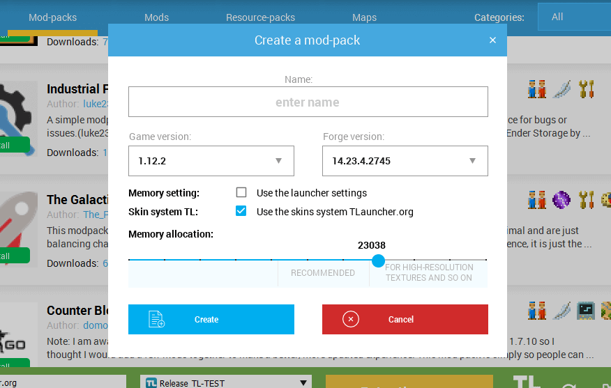 Creating a mod-pack in TLauncher