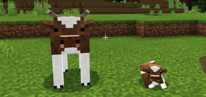 Cuter Vanilla Animals for Minecraft Pocket Edition 1.13