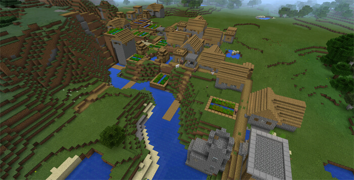 An Unusual Double Village Seed Minecraft Pe