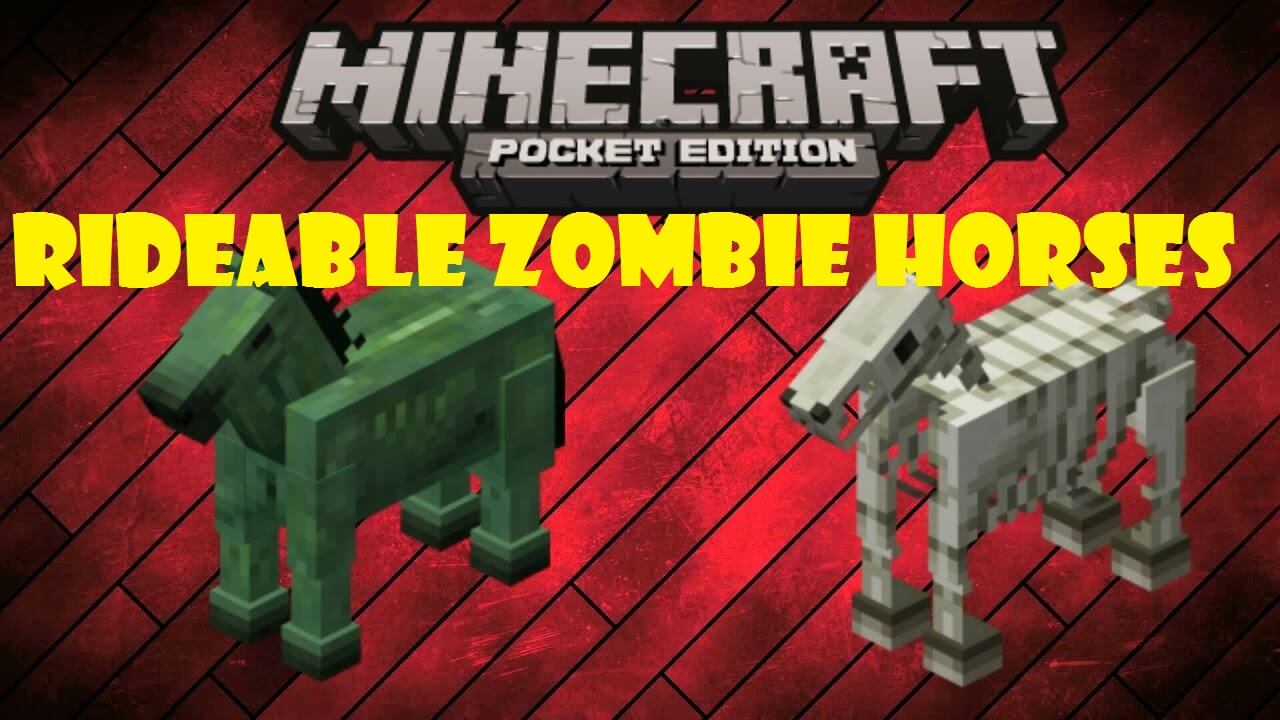 Rideable Zombie Horses для Minecraft Pocket Edition 0.16