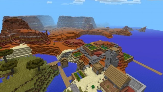 1405198392 A Badlands Biome Village Seed Minecraft PE