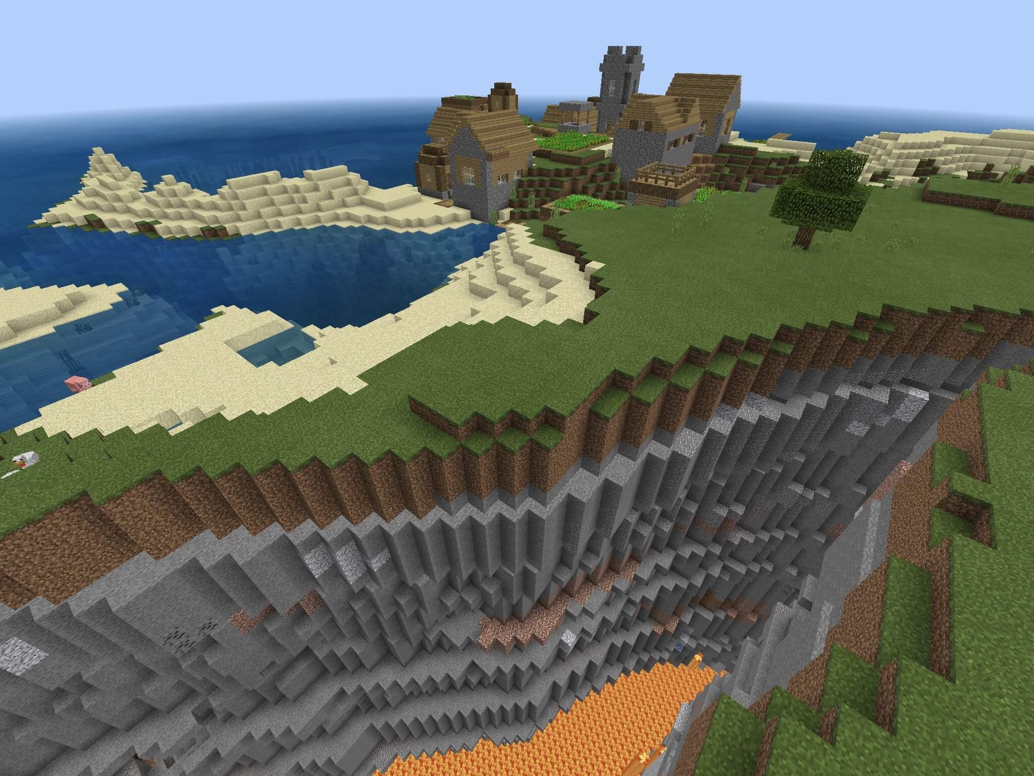1166728700 Прибрежная долина кузнецов у огромного оврага Сид Minecraft PE.