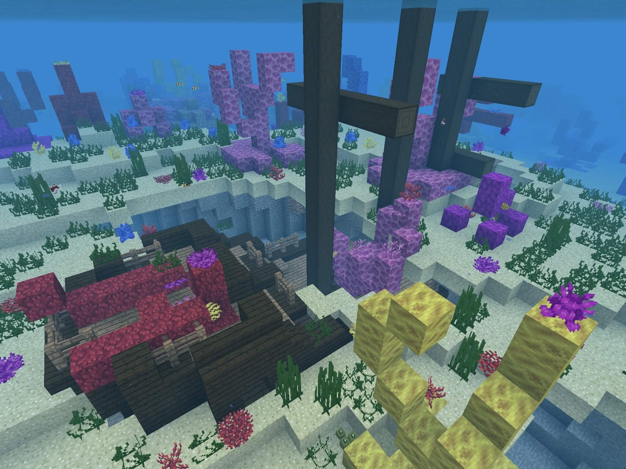 A Shipwreck At The Bottom Of The Ocean Seed Minecraft Pe