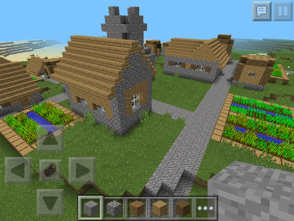 1402488816 Two Incredibly Large Villages Seed Minecraft PE