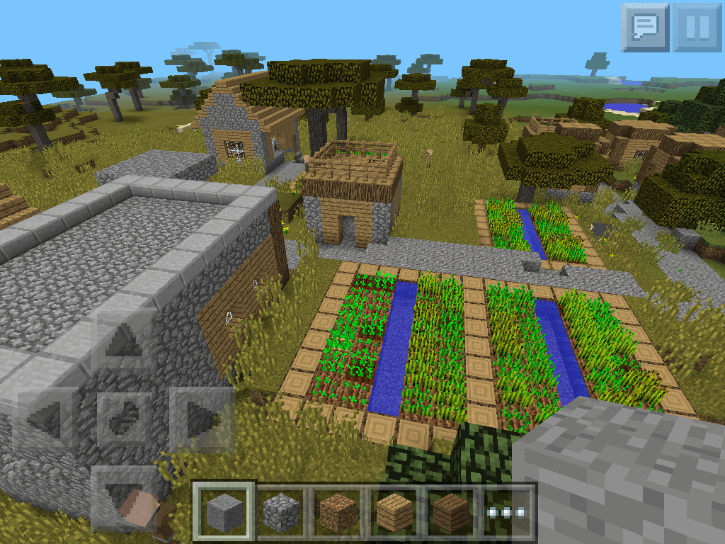 1402488816 Two Incredibly Large Villages | Seed Minecraft PE