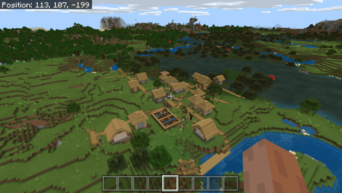 A Pillager Camp Near A Village Seed Minecraft Pe