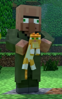 minecraft villager green shirt