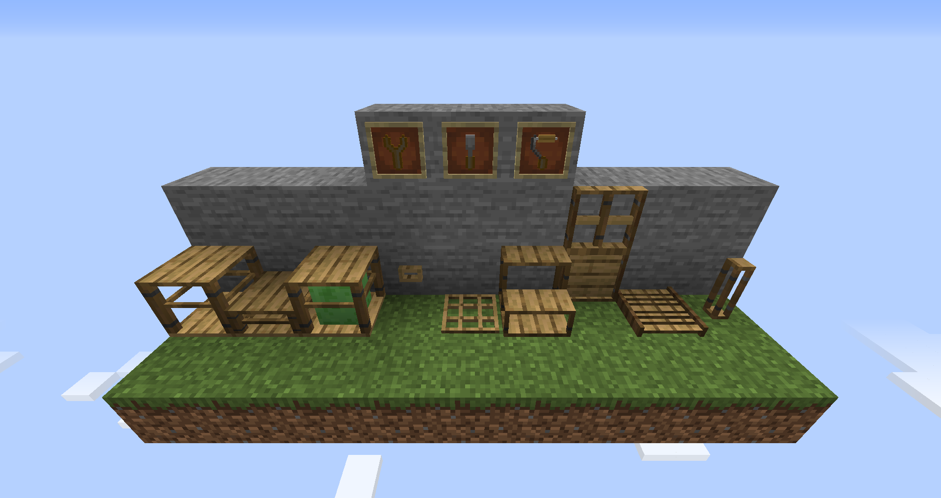 Carpentry bench minecraft рецепты