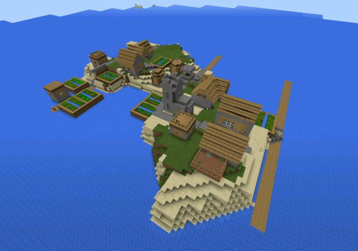 An Island Village Seed Minecraft Pe