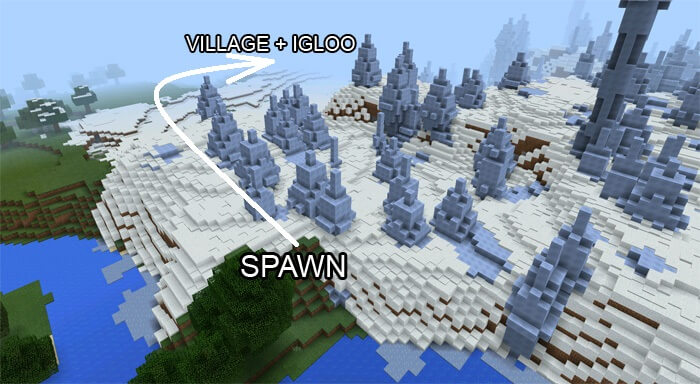Igloo Snow Village Sid Minecraft Pe