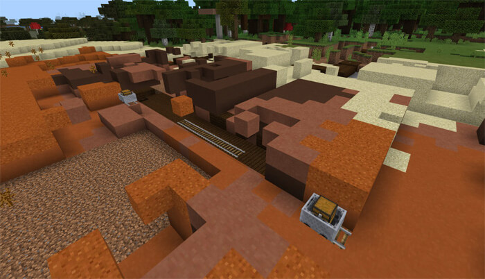 401598415: Глючная шахта на поверхности Сид Minecraft PE.