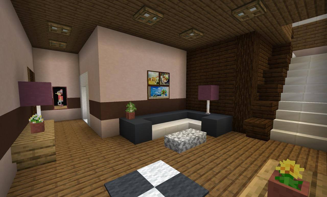 интерьер майнкрафт 1. интерьер в майнкрафт 1. мебель для майнкрафта 1. комната майнкрафт 1. 16 5.