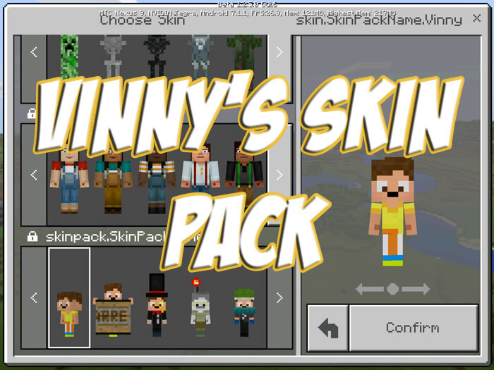 minecraft pe skin packs