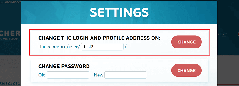 Change login on TLauncher.org