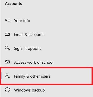 Creating a New User in Windows 10 img 3