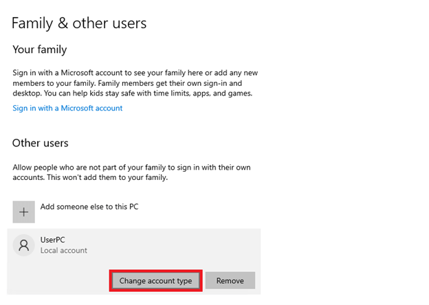 Creating a New User in Windows 10 img 8
