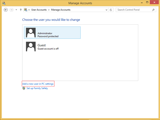 Creating a New User in Windows 8 img 5