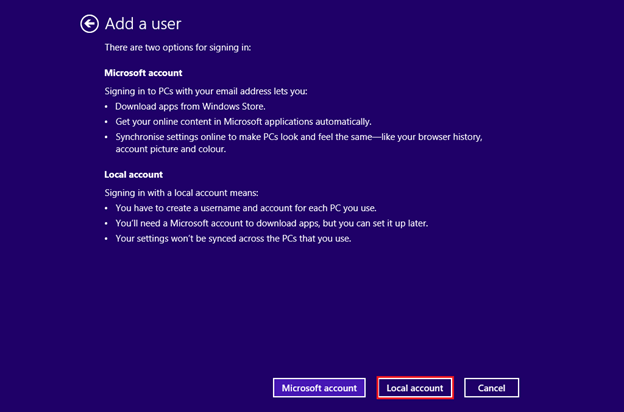 Creating a New User in Windows 8 img 8