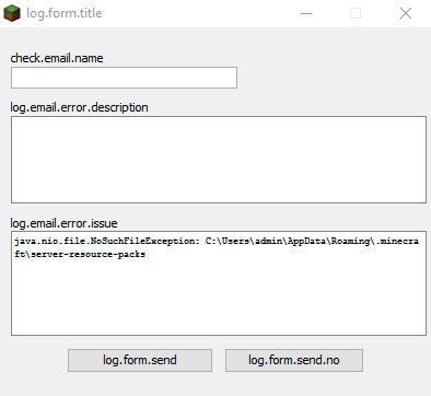 Error java.nio.file.NoSuchFileException: ... \server-resource-packs in TLauncher
