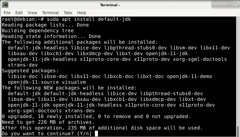 Установка Java в Debian